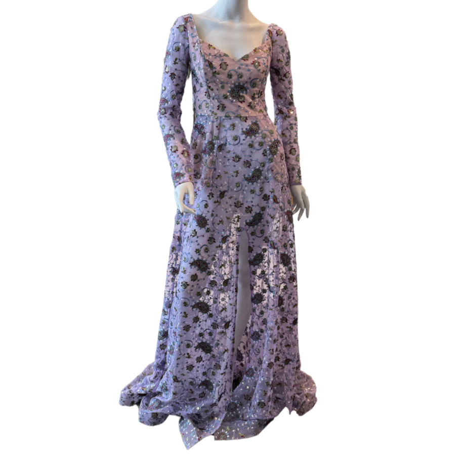 Lavender Paisley Dress
