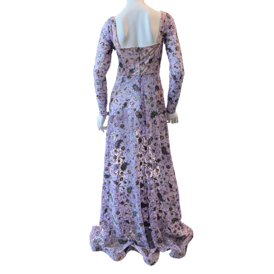 Lavender Paisley Dress