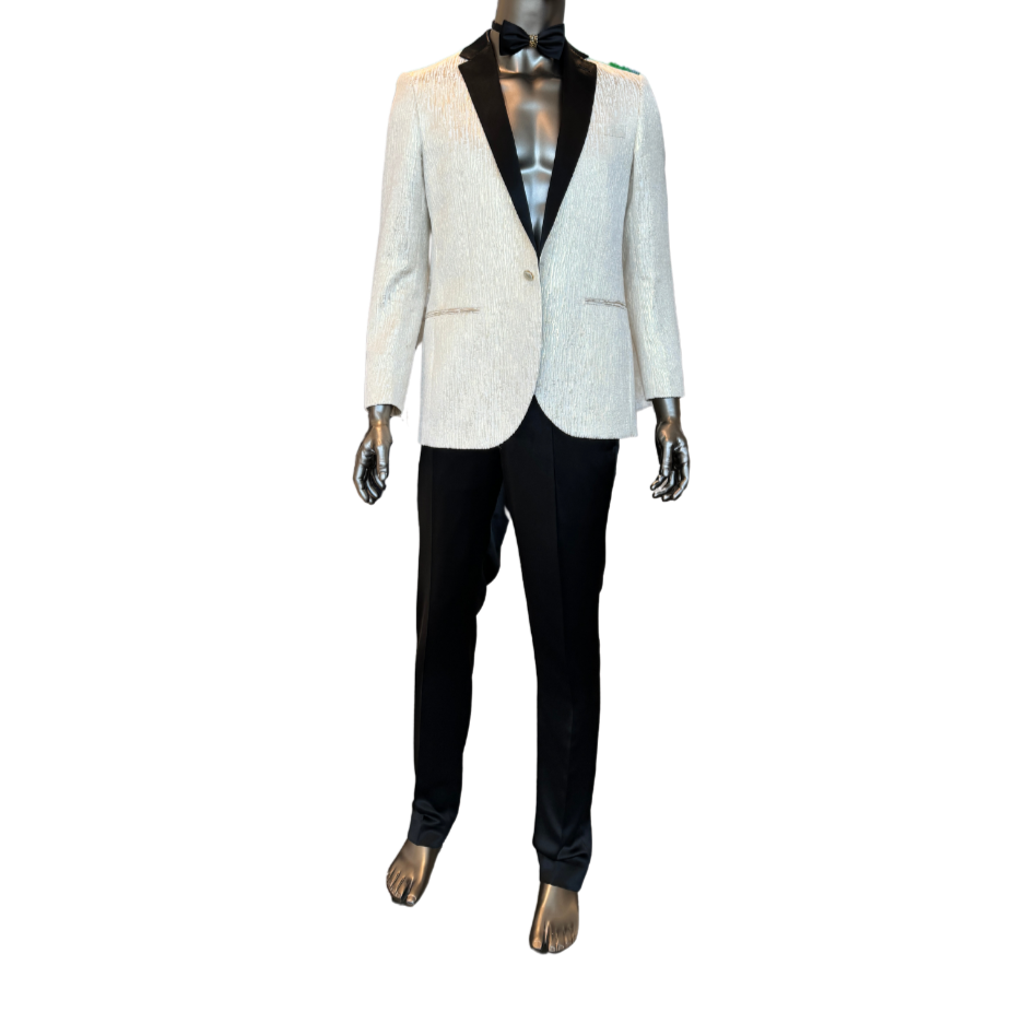 Gold/Black Suit w/Bow Tie