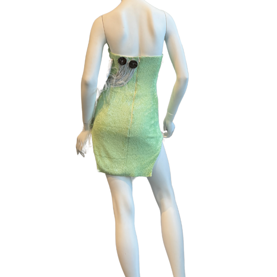 Lime Sequin Cocktail Dress