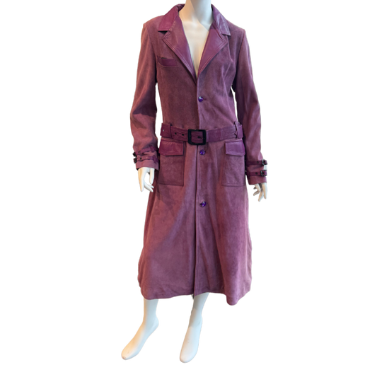 Purple Suede Jacket w/Gems