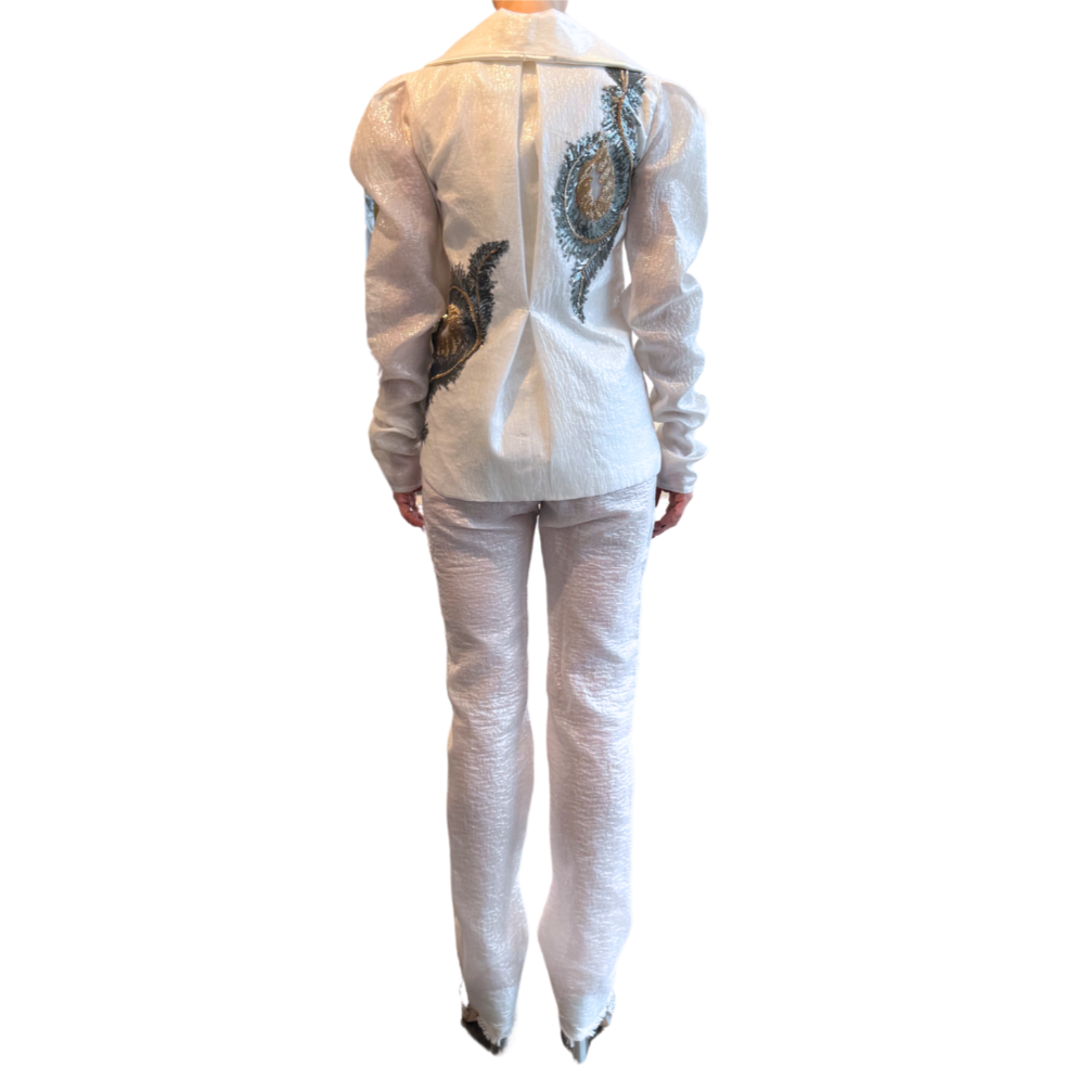 White Suit w/Silver & Gold Sequin