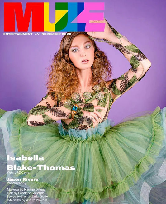 Green/Blue Ruffle Gown
