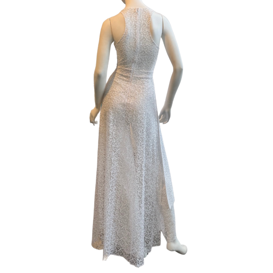 White Sheer Lace Jumpsuit