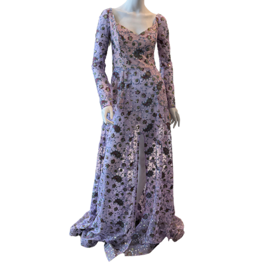 Lavender Paisley Dress