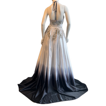 White/Black Ombre Convertible Dress – RC Caylan Atelier