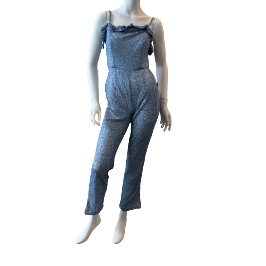 Pale Blue Sequin Jumpsuit