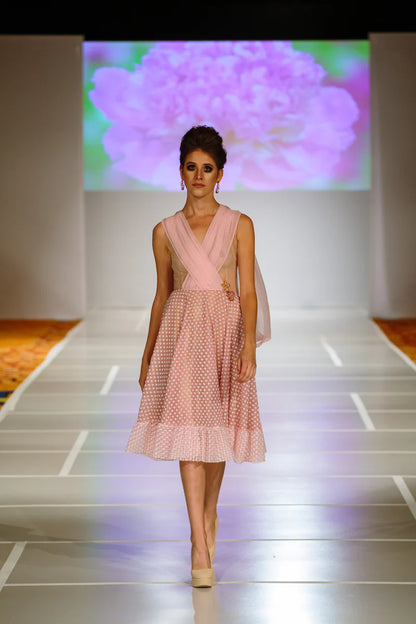 Pink Polka Dots Dress RC Caylan Atelier Pink Polka Dots Dress RC Caylan Atelier