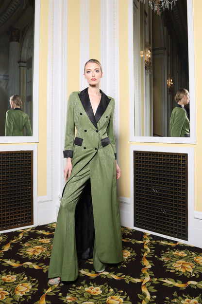 Green/Black Long Pantsuit