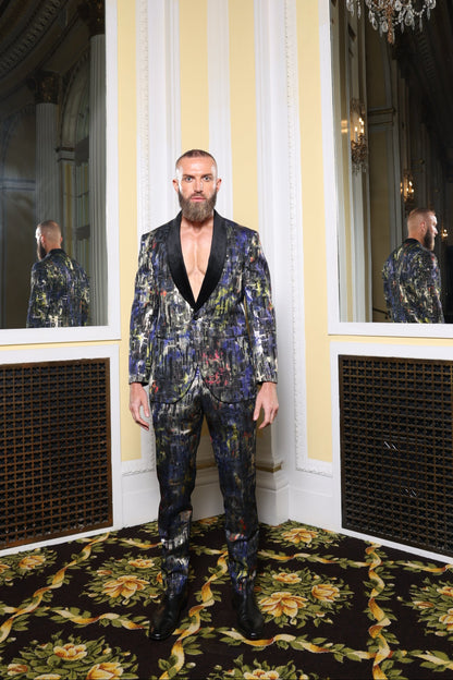 Metallic Abstract Colorful Suit