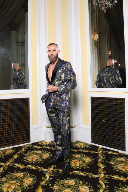 Metallic Abstract Colorful Suit