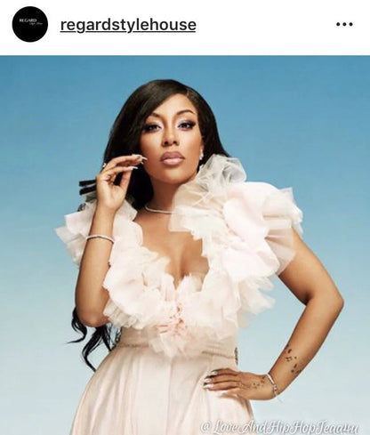 Pink High/Low Ruffle Dress